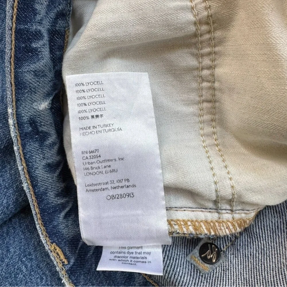 Free People Old West Slouchy Wide-Leg Jeans Blue 28